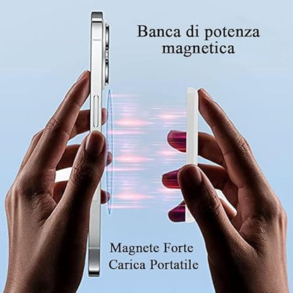 Power Bank de 5000 mAh Carga Inalámbrica y por Cable