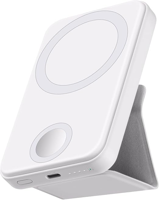 Power Bank Magnético 10000mAh con Carga Inalámbrica Rápida y Compacta