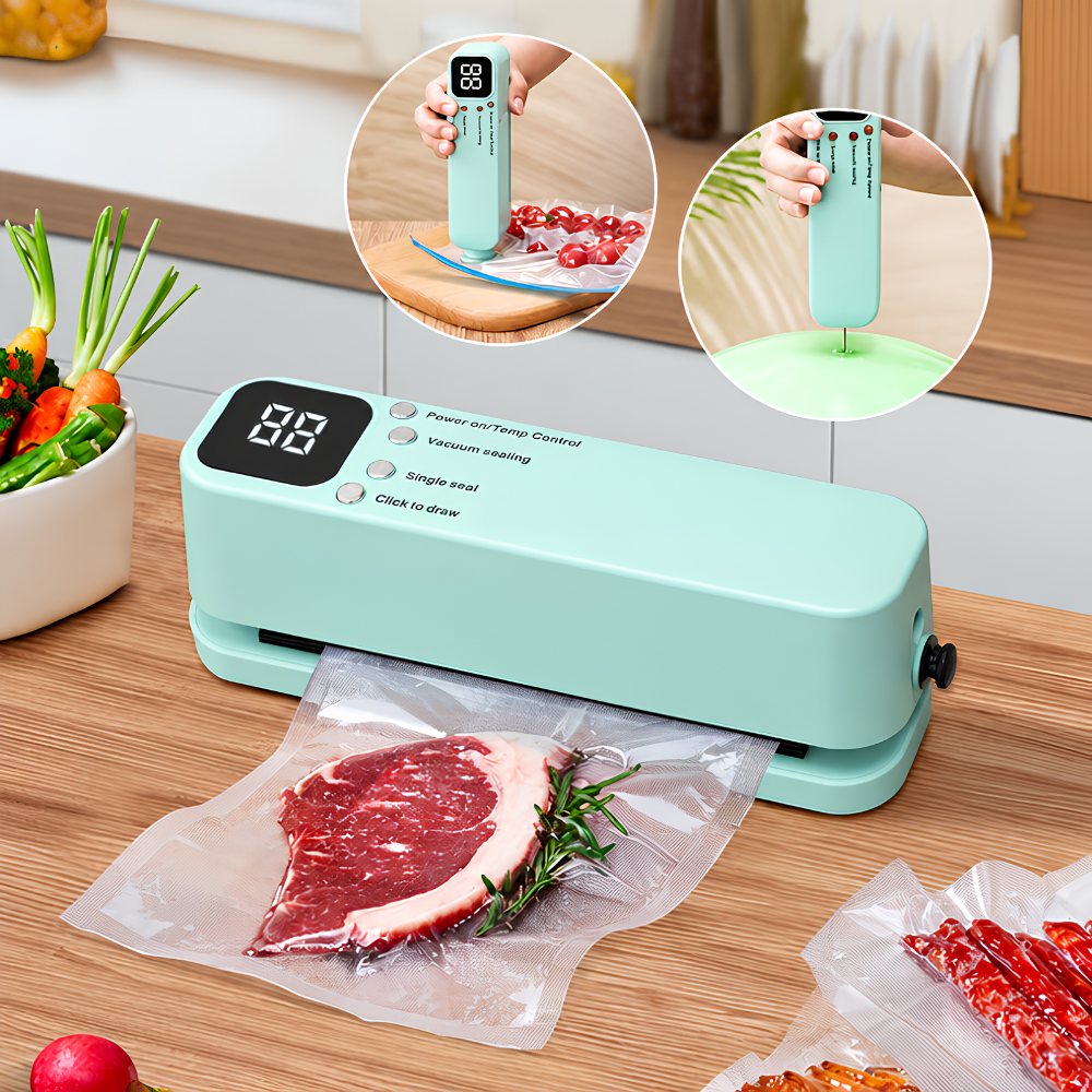 Selladora Térmica de Alimentos Multifunción: Envasado al Vacío, Sellado e Inflado