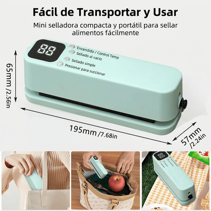 Selladora Térmica de Alimentos Multifunción: Envasado al Vacío, Sellado e Inflado