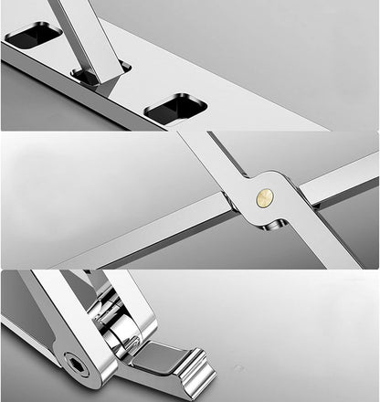 Soporte Ergonómico Plegable para Portátil y Tablet de Aluminio – Ajustable, Resistente y Antideslizante