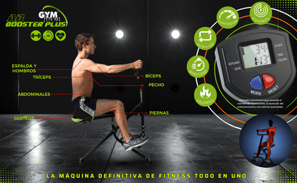 Ab Booster Plus Plegable – Máquina de Cardio y Tonificación para Entrenamiento Completo en Casa