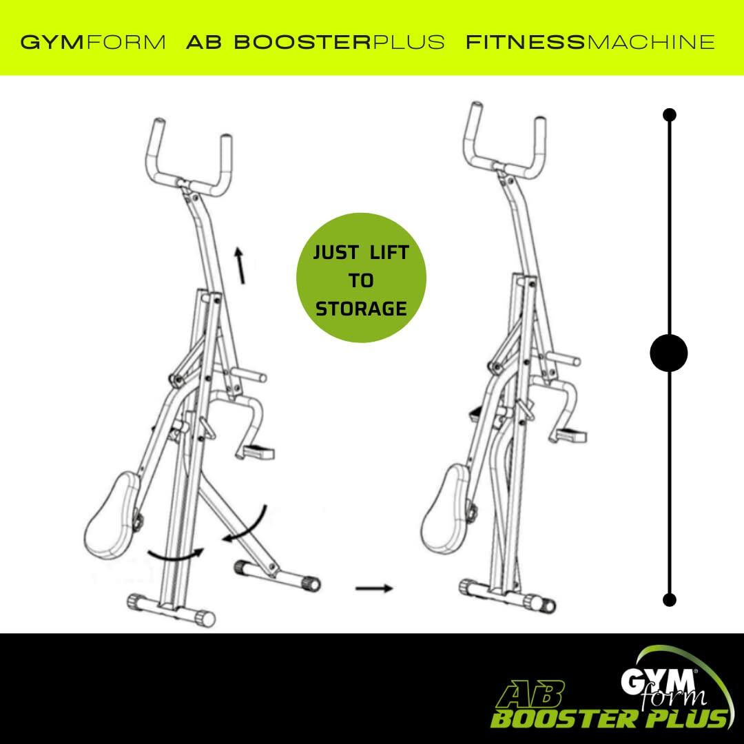 Ab Booster Plus Plegable – Máquina de Cardio y Tonificación para Entrenamiento Completo en Casa