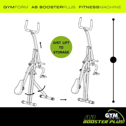 Ab Booster Plus Plegable – Máquina de Cardio y Tonificación para Entrenamiento Completo en Casa