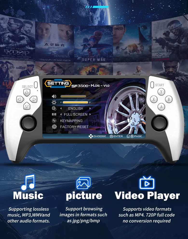 Consola de Juegos Portátil X9 IPS HD (20.000+ Juegos)