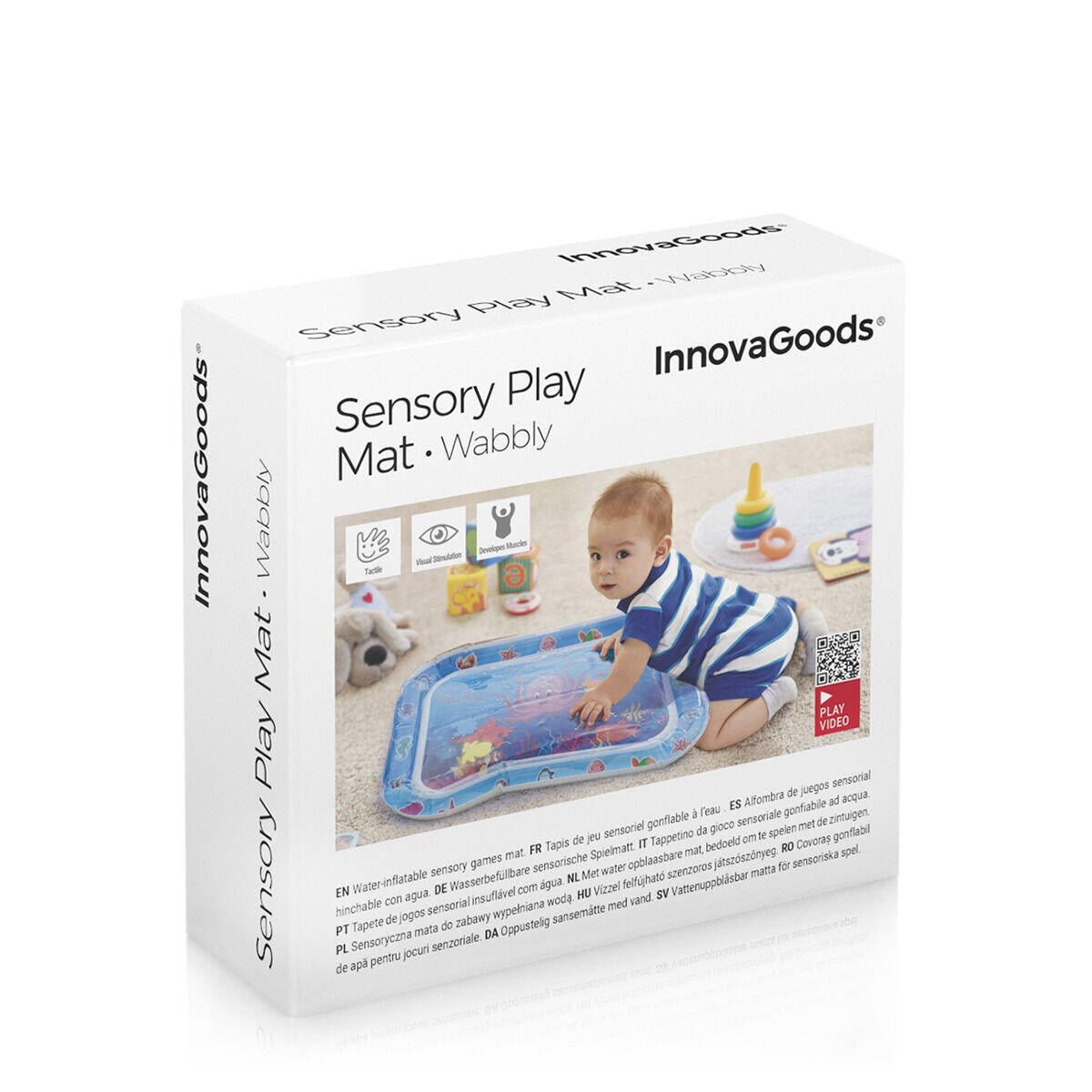 Alfombra de Juegos Inflable con Agua para Bebé Wabbly - innovagizmo.com