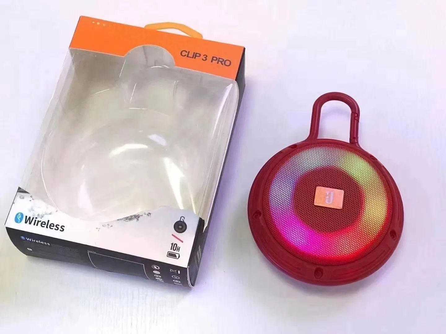 Altavoz Clip 3 Pro - Portátil, Bluetooth, Resistente al Agua, Ideal para Aventura - innovagizmo.com