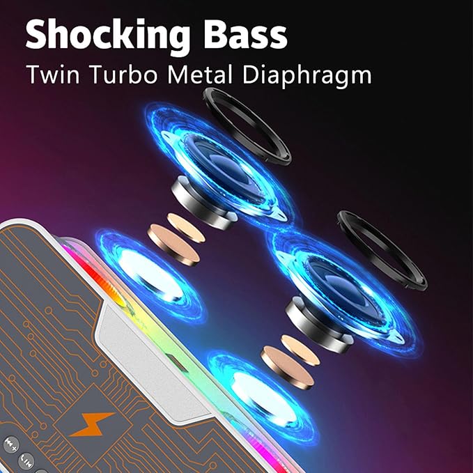 Altavoz RGB con bluetooth y carga inalámbrica - innovagizmo.com