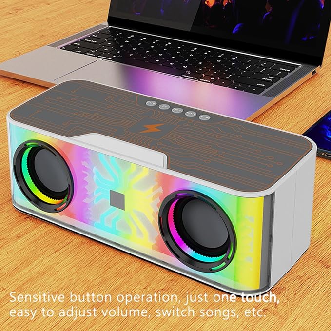Altavoz RGB con bluetooth y carga inalámbrica - innovagizmo.com