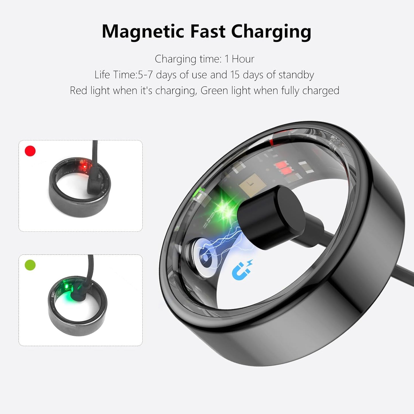 Anillo Inteligente QRing | Monitoreo de Salud y Sueño en Tiempo Real - innovagizmo.com