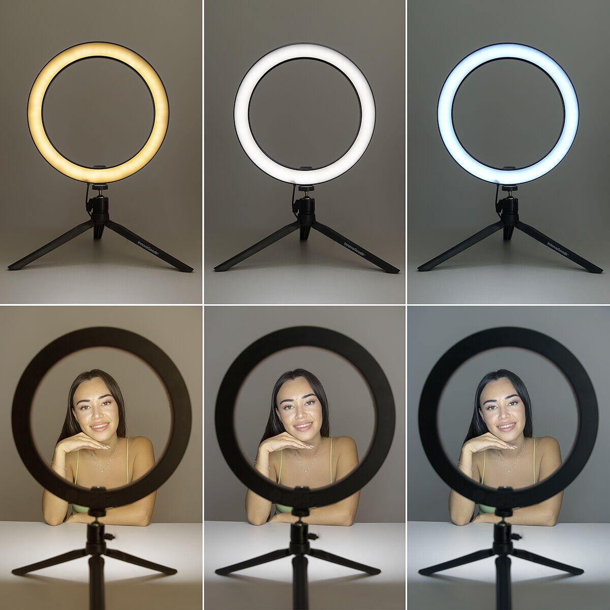 Aro de Luz Selfie con Trípode y Mando Youaro - innovagizmo.com
