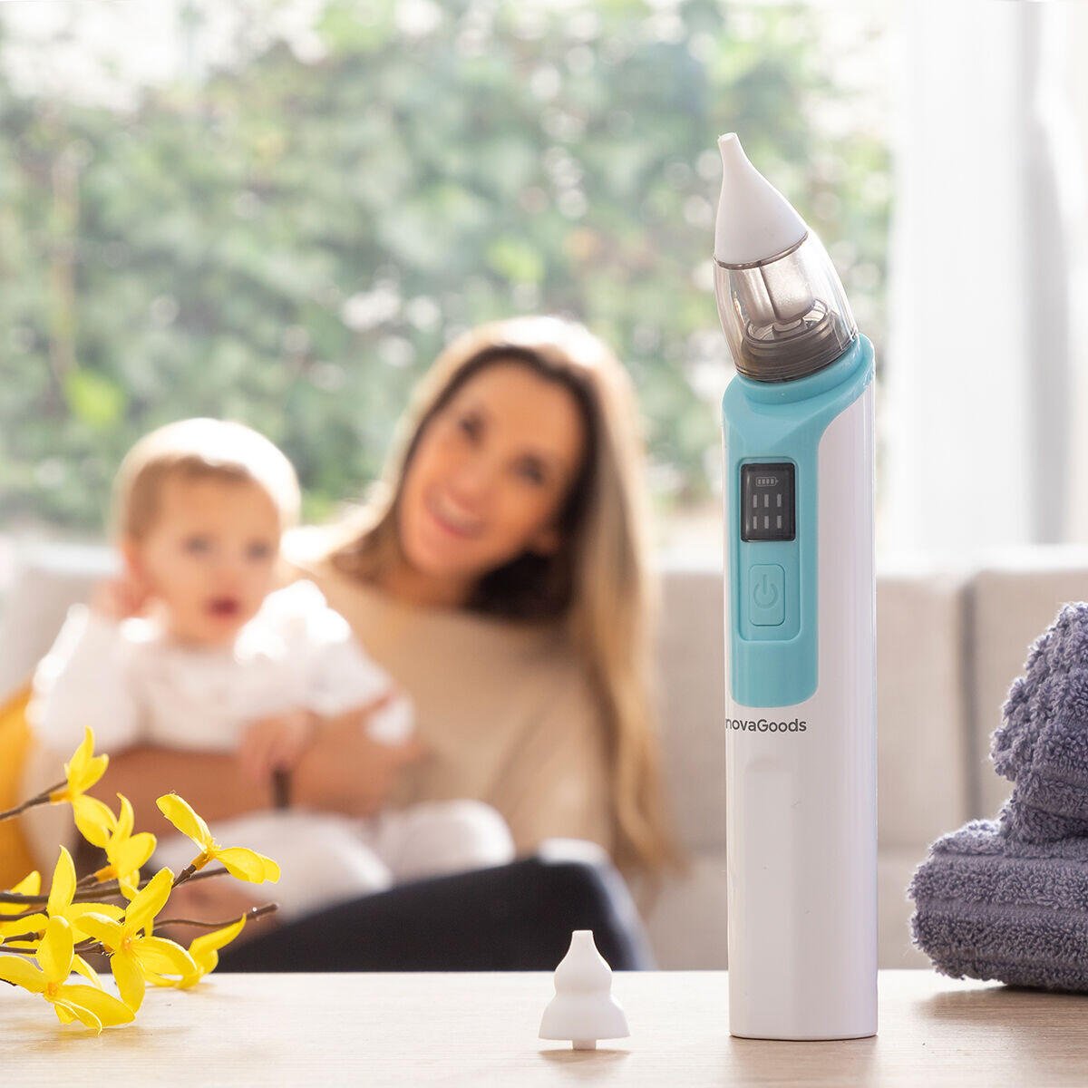 Aspirador Nasal Recargable para Bebés Nizi - innovagizmo.com