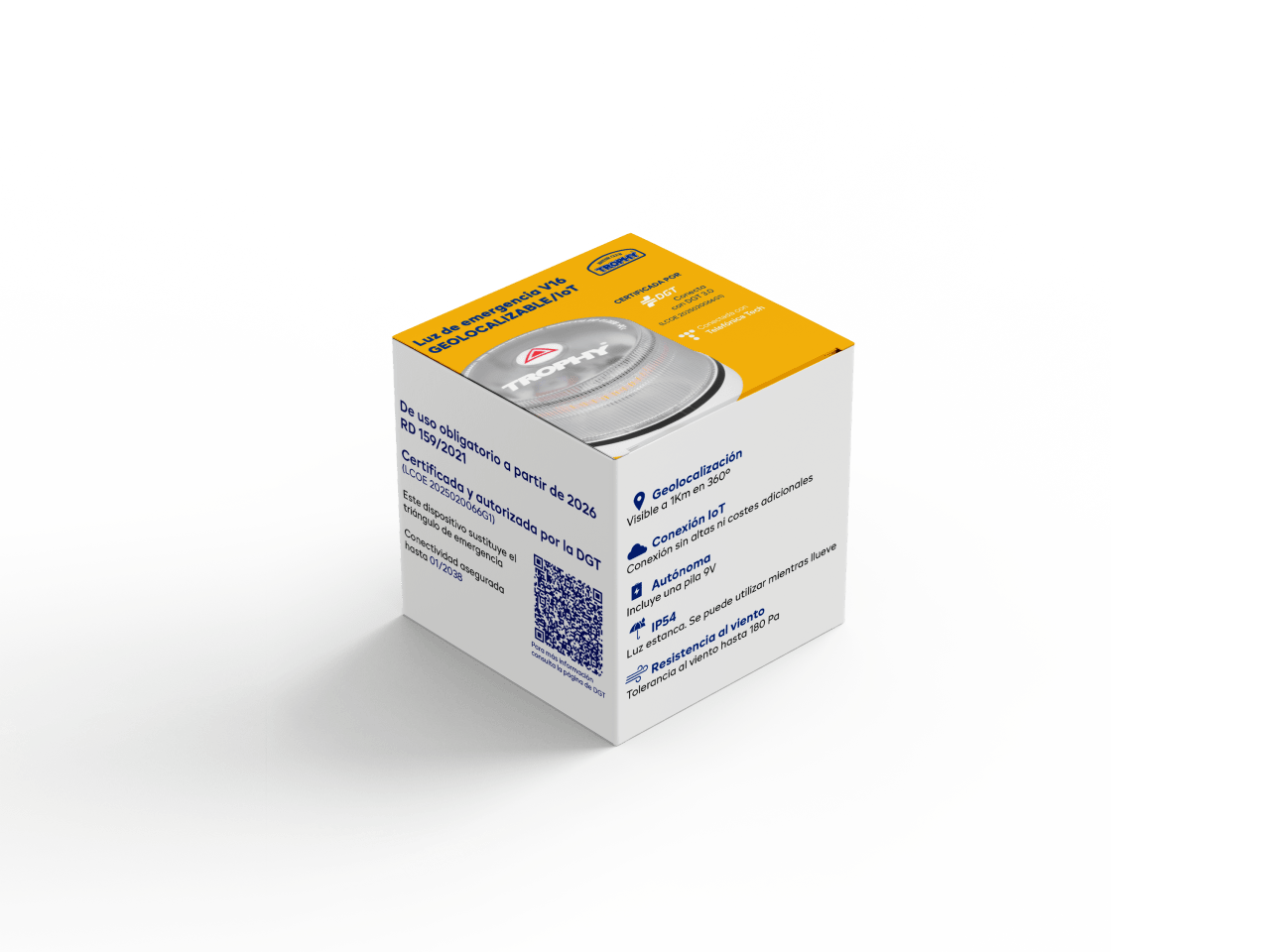 Baliza Luz Emergencia V16 Homologada DGT con Geolocalización Baliza Coche Conectada DGT 3.0 - innovagizmo.com