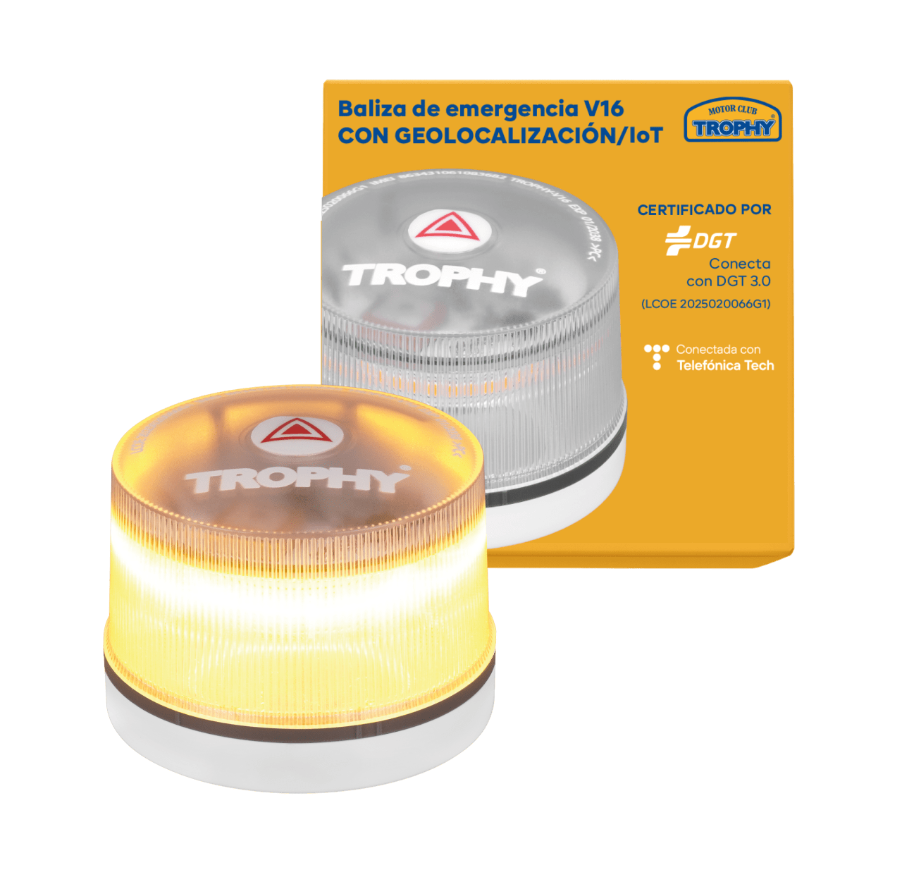 Baliza Luz Emergencia V16 Homologada DGT con Geolocalización Baliza Coche Conectada DGT 3.0 - innovagizmo.com