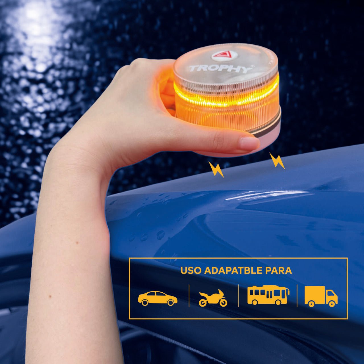 Baliza Luz Emergencia V16 Homologada DGT con Geolocalización Baliza Coche Conectada DGT 3.0 - innovagizmo.com