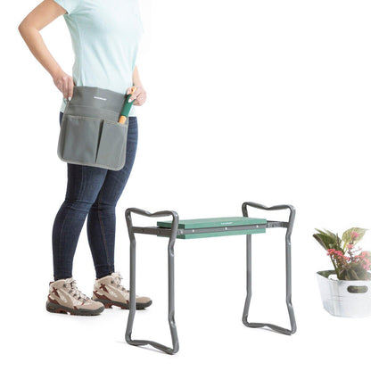 Banco de Jardinería Plegable con Bolsa para Herramientas 3 en 1 Situl - innovagizmo.com