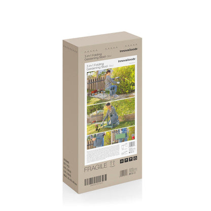 Banco de Jardinería Plegable con Bolsa para Herramientas 3 en 1 Situl - innovagizmo.com