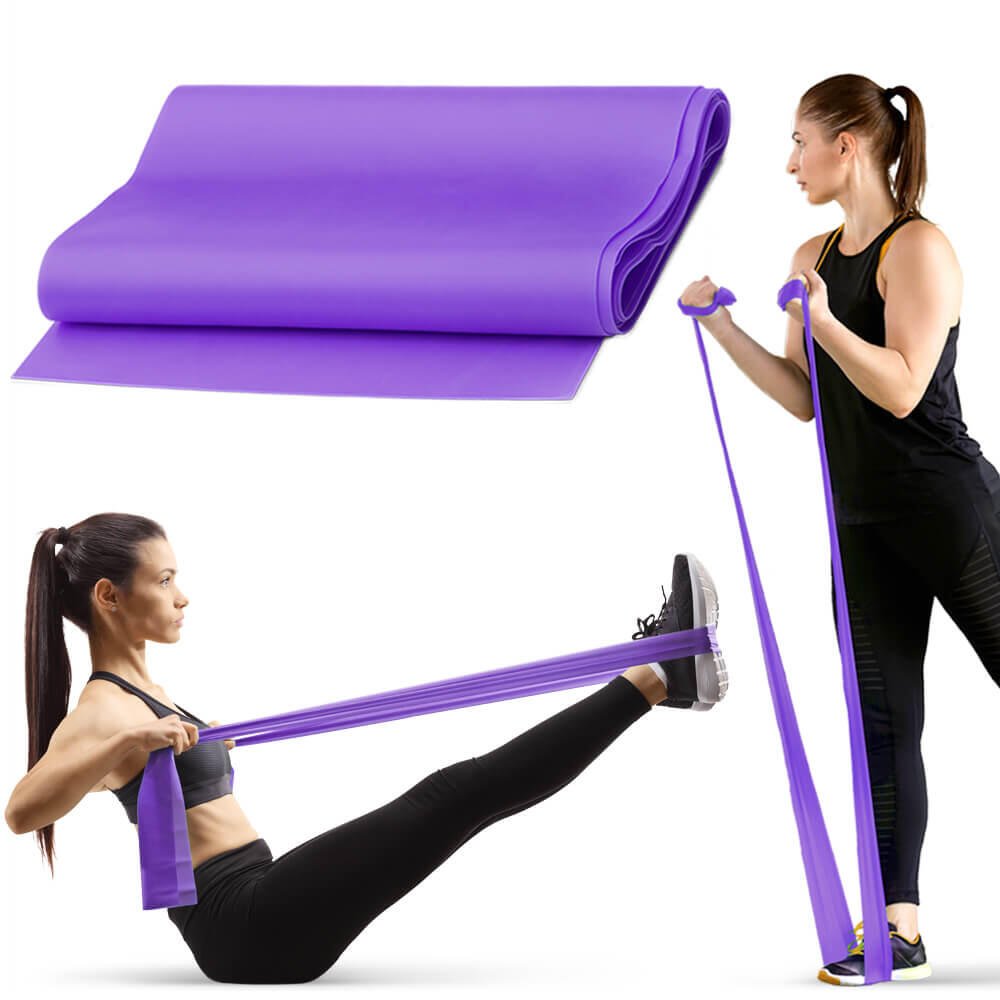 Banda de Resistencia Pilates 5 lb – 15 lb Cinta elástica Goma Fitness Gridinlux - innovagizmo.com