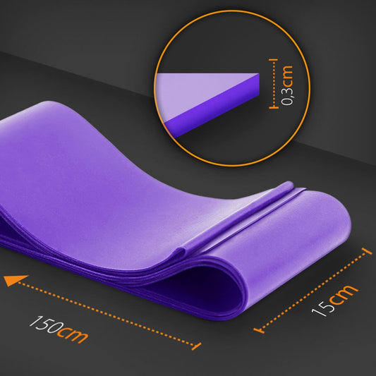 Banda de Resistencia Pilates 5 lb – 15 lb Cinta elástica Goma Fitness Gridinlux - innovagizmo.com