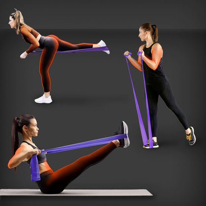 Banda de Resistencia Pilates 5 lb – 15 lb Cinta elástica Goma Fitness Gridinlux - innovagizmo.com