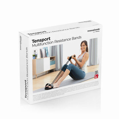 Bandas Elásticas de Resistencia Multifunción con Guía de Ejercicios Tensport InnovaGoods - innovagizmo.com