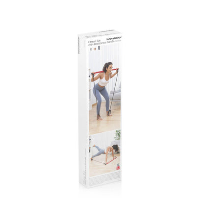 Barra de Fitness con Bandas Elásticas y Guía de Ejercicios Resibar InnovaGoods - innovagizmo.com