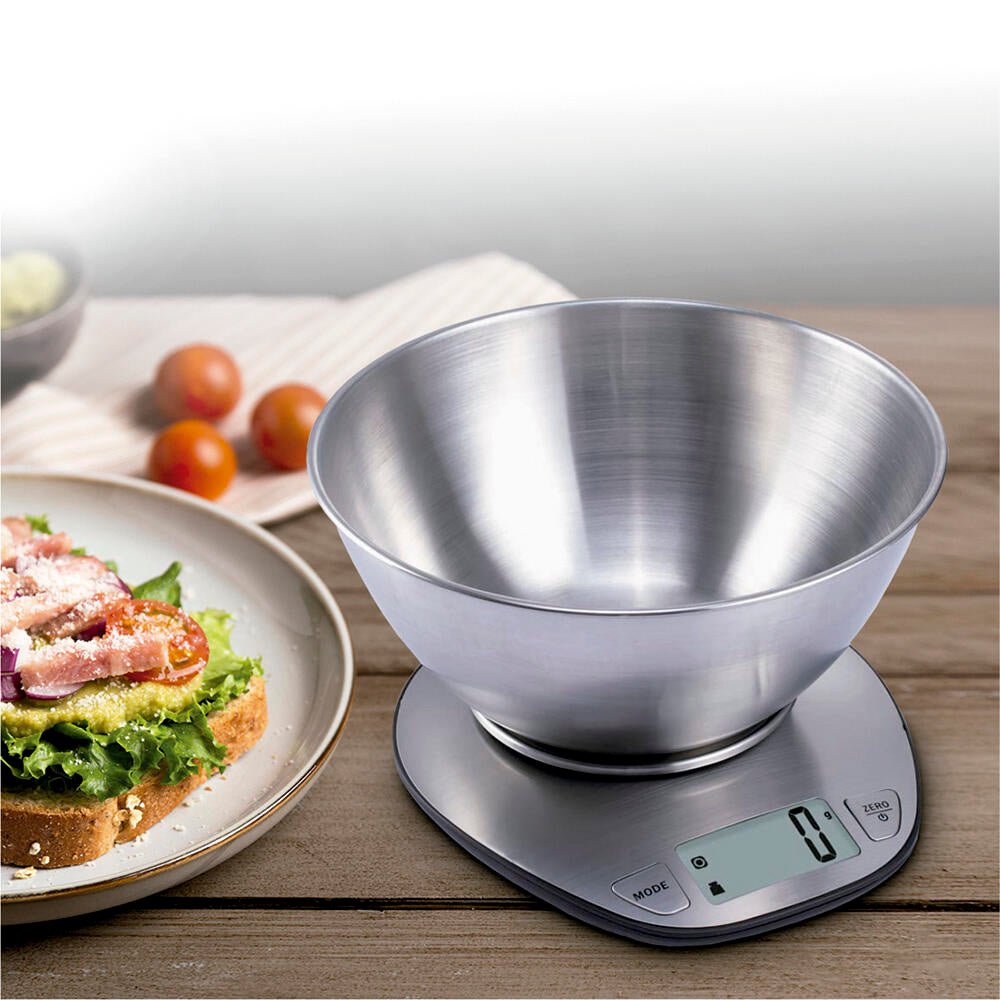 Báscula Electrónica De Cocina Con Bol Inox - innovagizmo.com