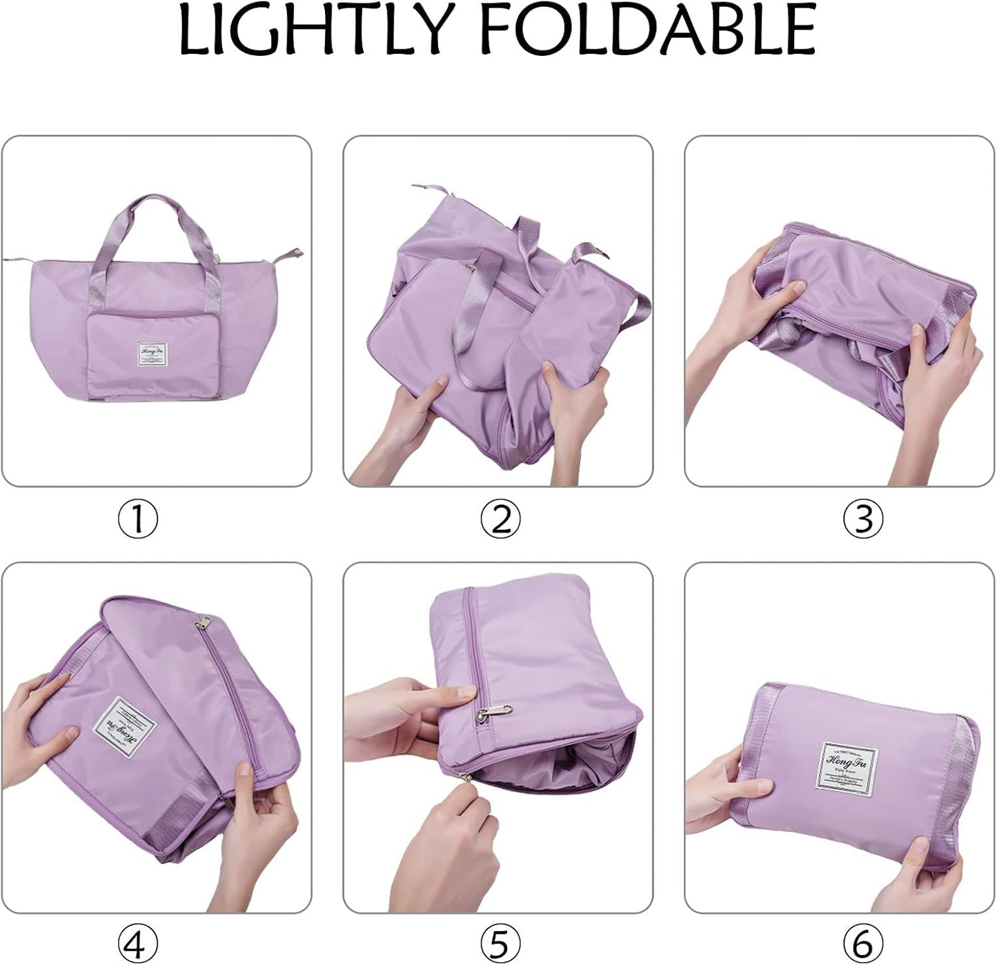 Bolso Viaje Plegable Lila - innovagizmo.com