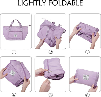 Bolso Viaje Plegable Lila - innovagizmo.com