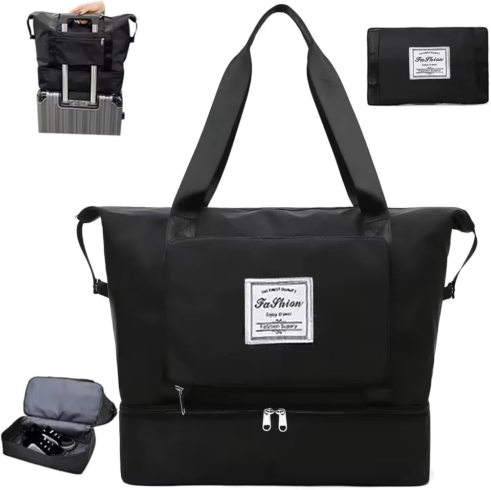 Bolso Viaje Plegable Negro - innovagizmo.com