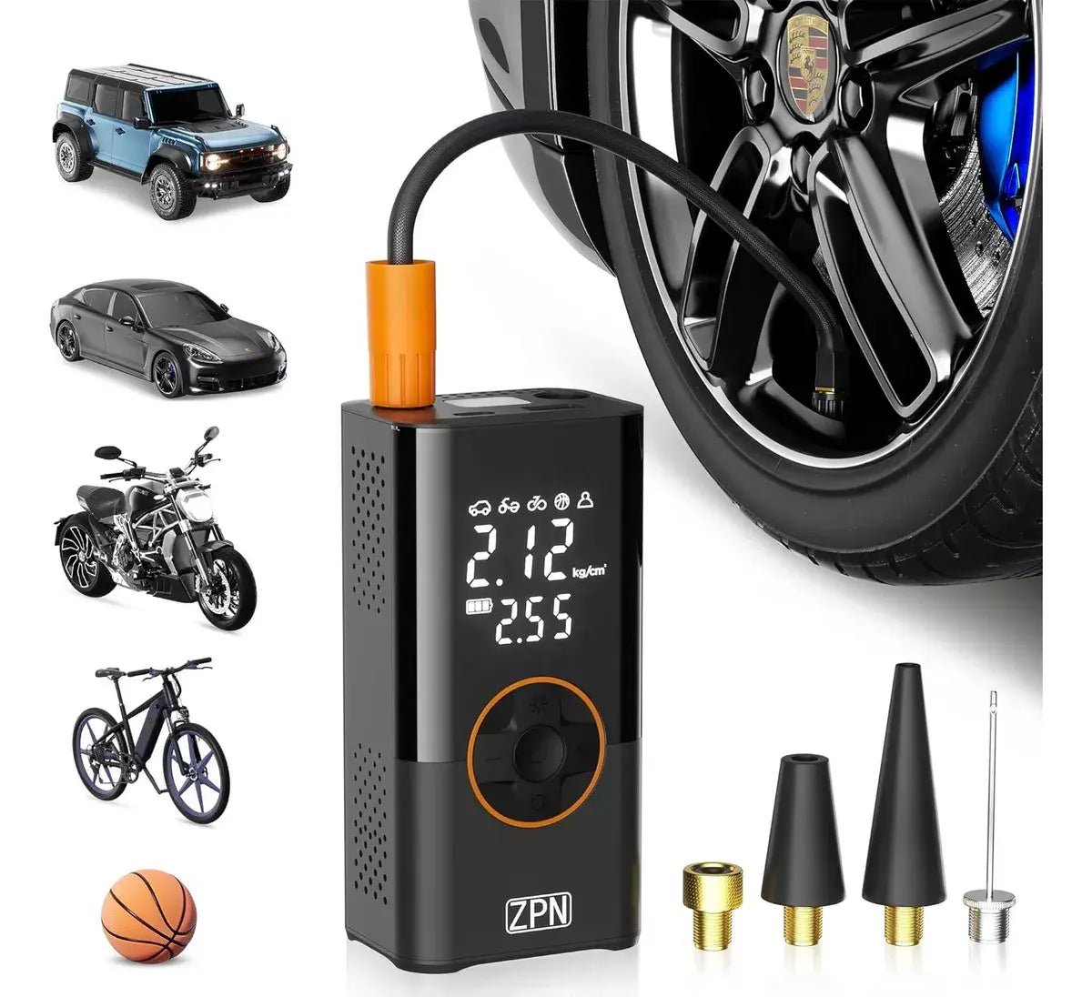 Bomba Portátil de Inflar Neumáticos y Elementos Hinchables - innovagizmo.com