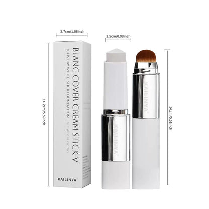 Base de Maquillaje 2-en-1 en Barra con Brocha Profesional