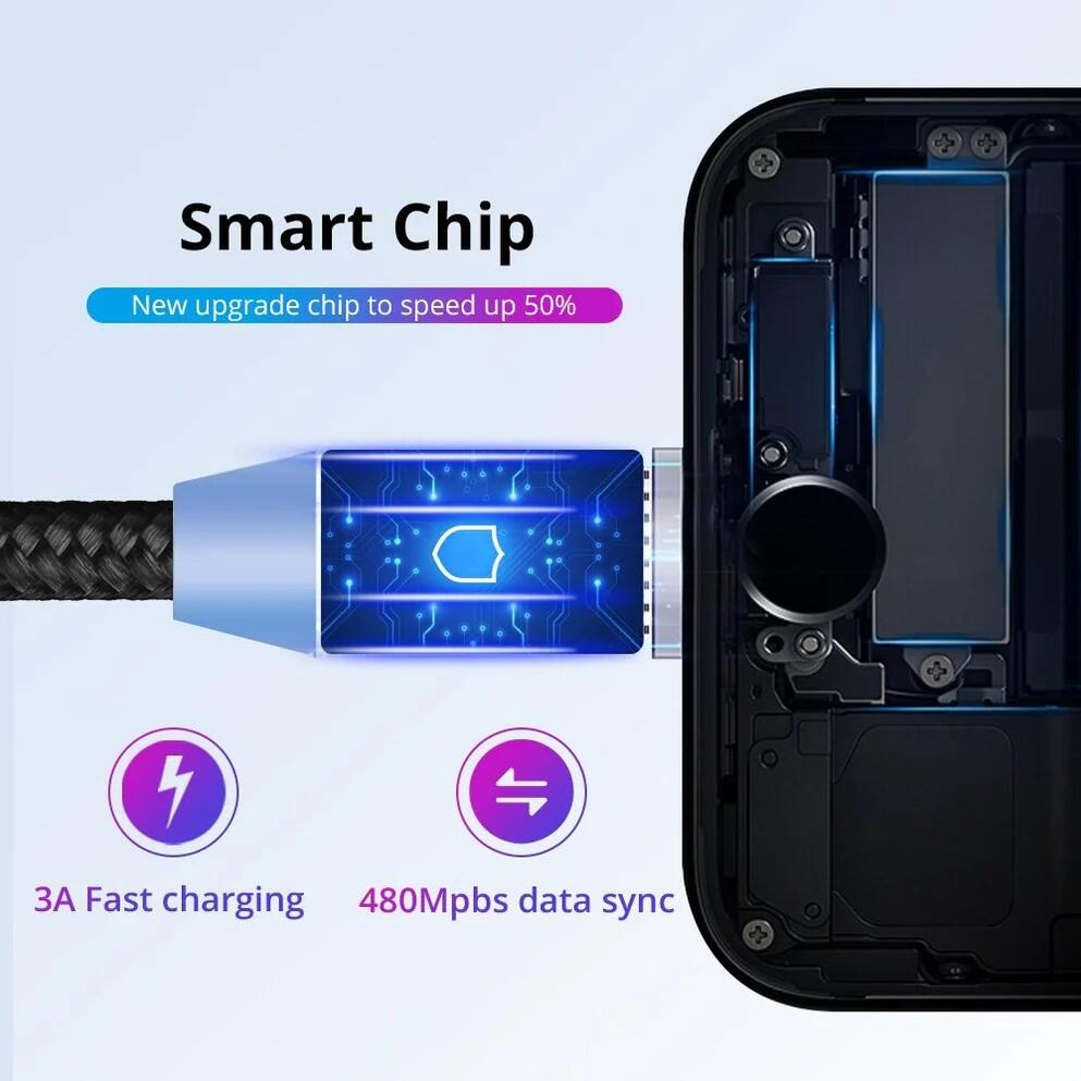 Cable USB con Luz e Imán 3 en 1 - innovagizmo.com