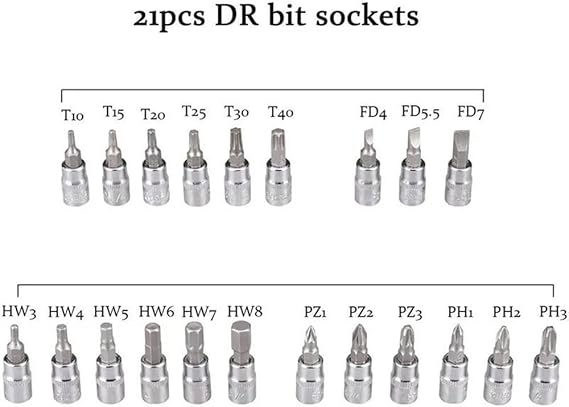 Caja de Llaves de vaso con Carraca de 46 Piezas - innovagizmo.com