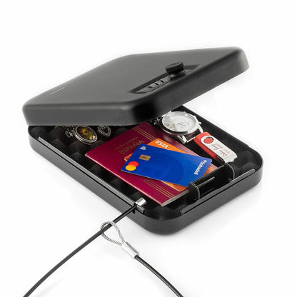 Caja Fuerte Portátil con Cable de Seguridad Prisaven - innovagizmo.com