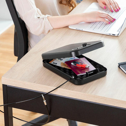 Caja Fuerte Portátil con Cable de Seguridad Prisaven - innovagizmo.com