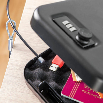 Caja Fuerte Portátil con Cable de Seguridad Prisaven - innovagizmo.com