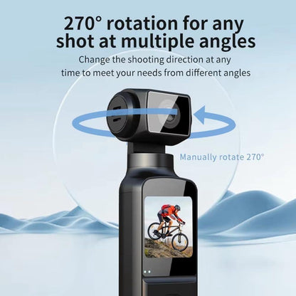 Cámara 4K de Bolsillo – WiFi, Pantalla Giratoria 270°, Estabilización y Grabación en Movimiento - innovagizmo.com