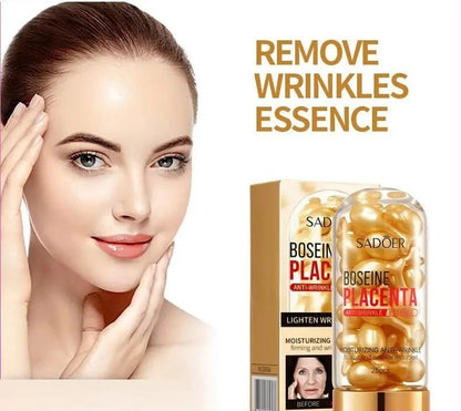 Cápsulas Faciales Anti edad con Placenta Vegetal y Colágeno – 50 uds | Suero Antiarrugas Reafirmante - innovagizmo.com