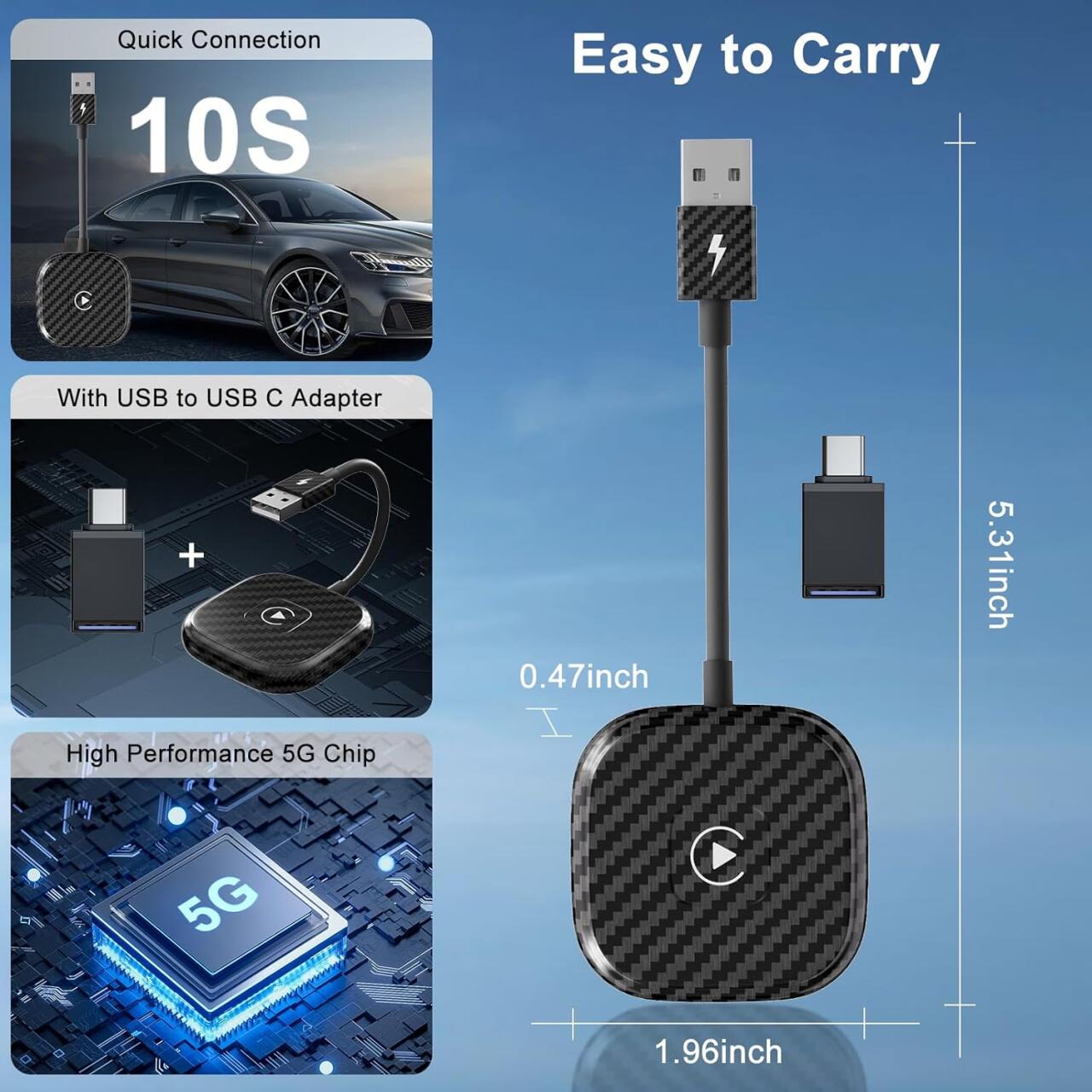 CarPlay Adaptador inalámbrico para iPhone - innovagizmo.com
