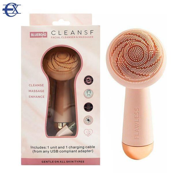 Cepillo Facial Eléctrico Rosa Recargable - innovagizmo.com