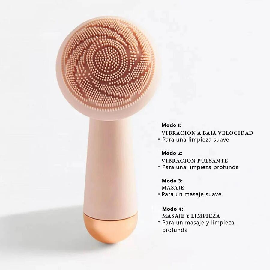Cepillo Facial Eléctrico Rosa Recargable - innovagizmo.com