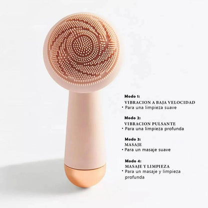 Cepillo Facial Eléctrico Rosa Recargable - innovagizmo.com