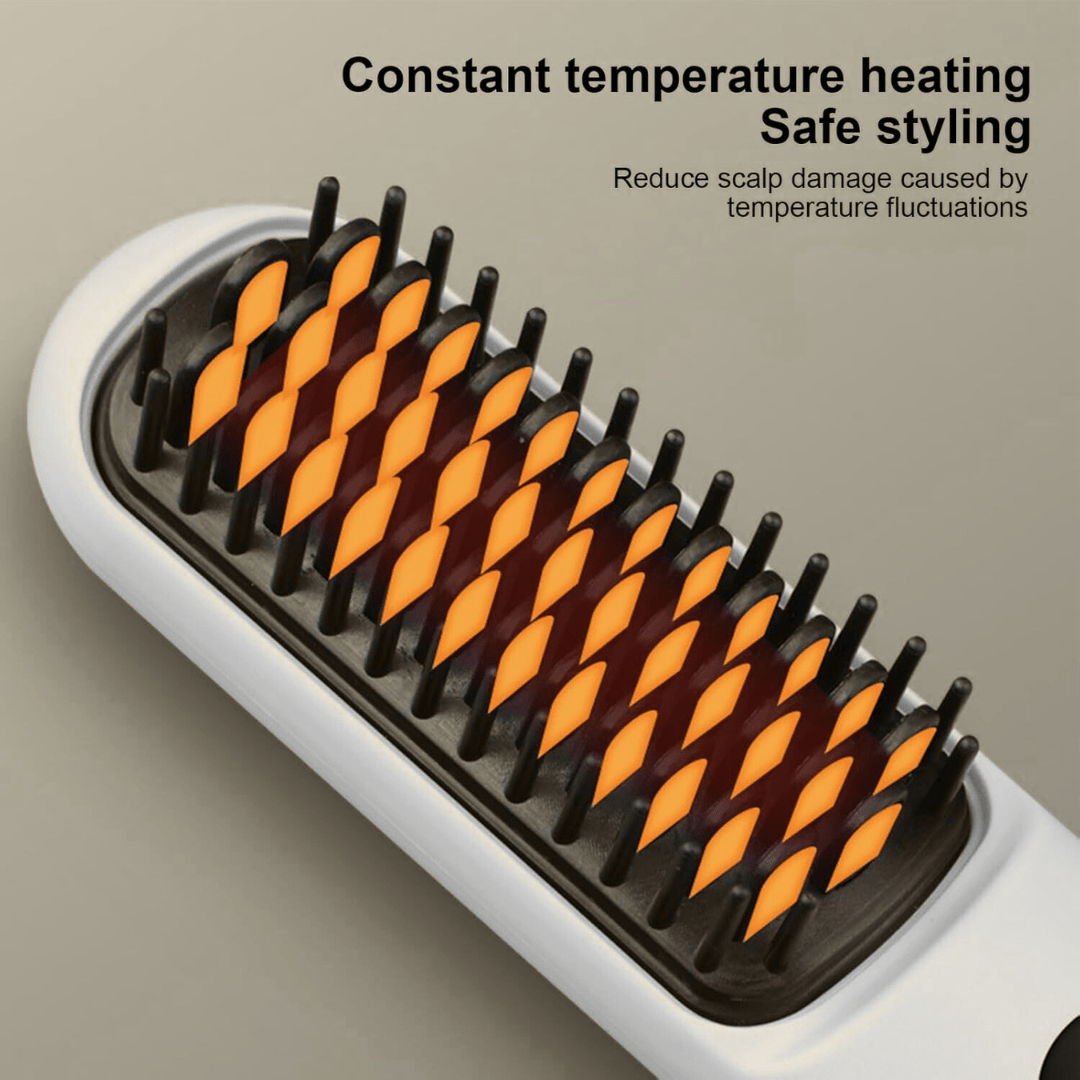 Cepillo Inalámbrico Alisador de Pelo – Liso Perfecto sin Cables, Donde Quieras - innovagizmo.com