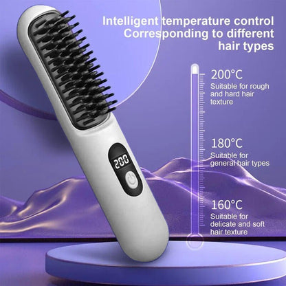 Cepillo Inalámbrico Alisador de Pelo – Liso Perfecto sin Cables, Donde Quieras - innovagizmo.com