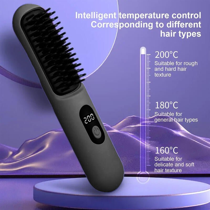 Cepillo Inalámbrico Alisador de Pelo – Liso Perfecto sin Cables, Donde Quieras - innovagizmo.com