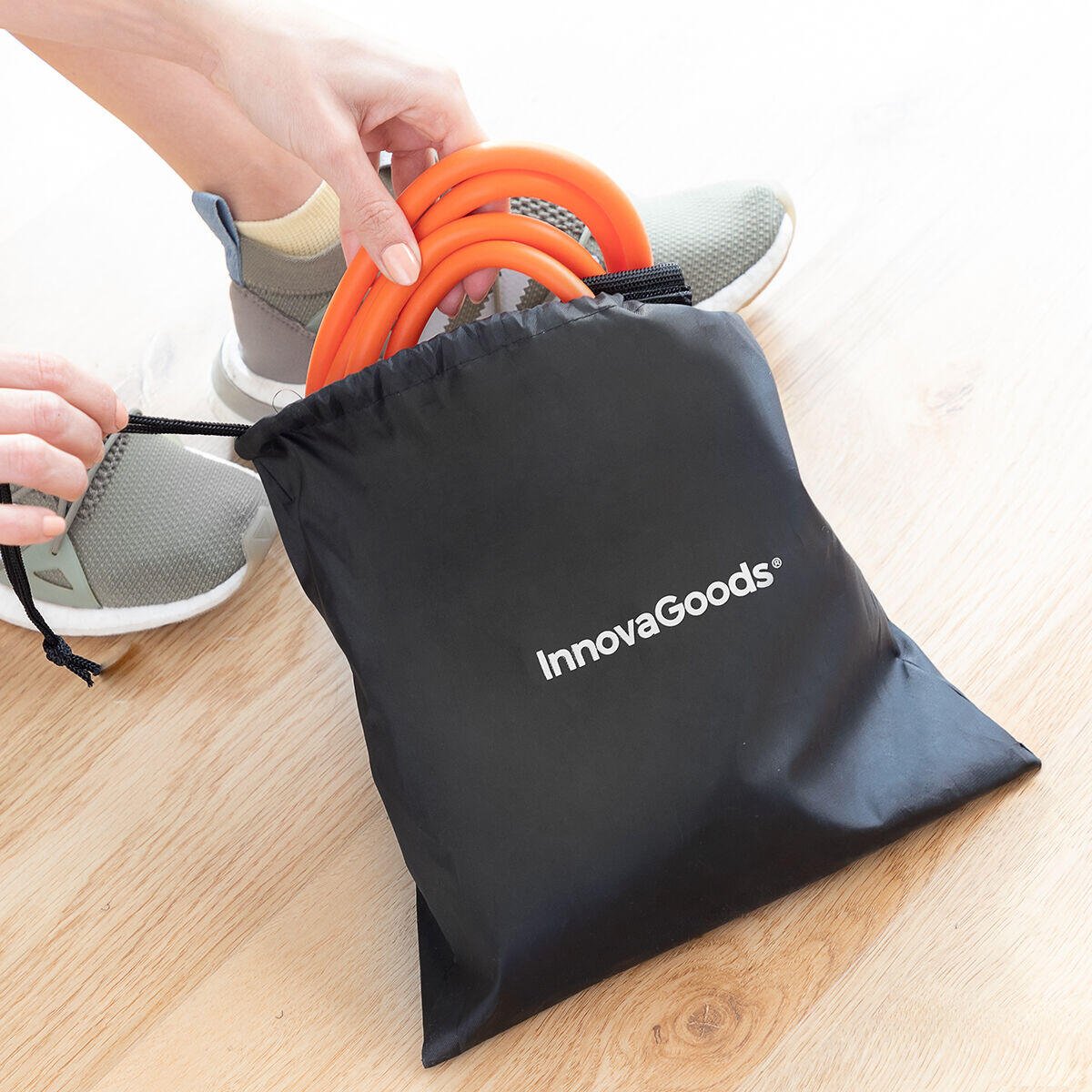 Cinturón con Bandas de Resistencia para Glúteos y Guía de Ejercicios Bootrainer InnovaGoods - innovagizmo.com