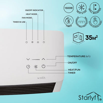 Climatizador Mural 2 en 1 — Ventilación y Calor en un Solo Dispositivo - innovagizmo.com