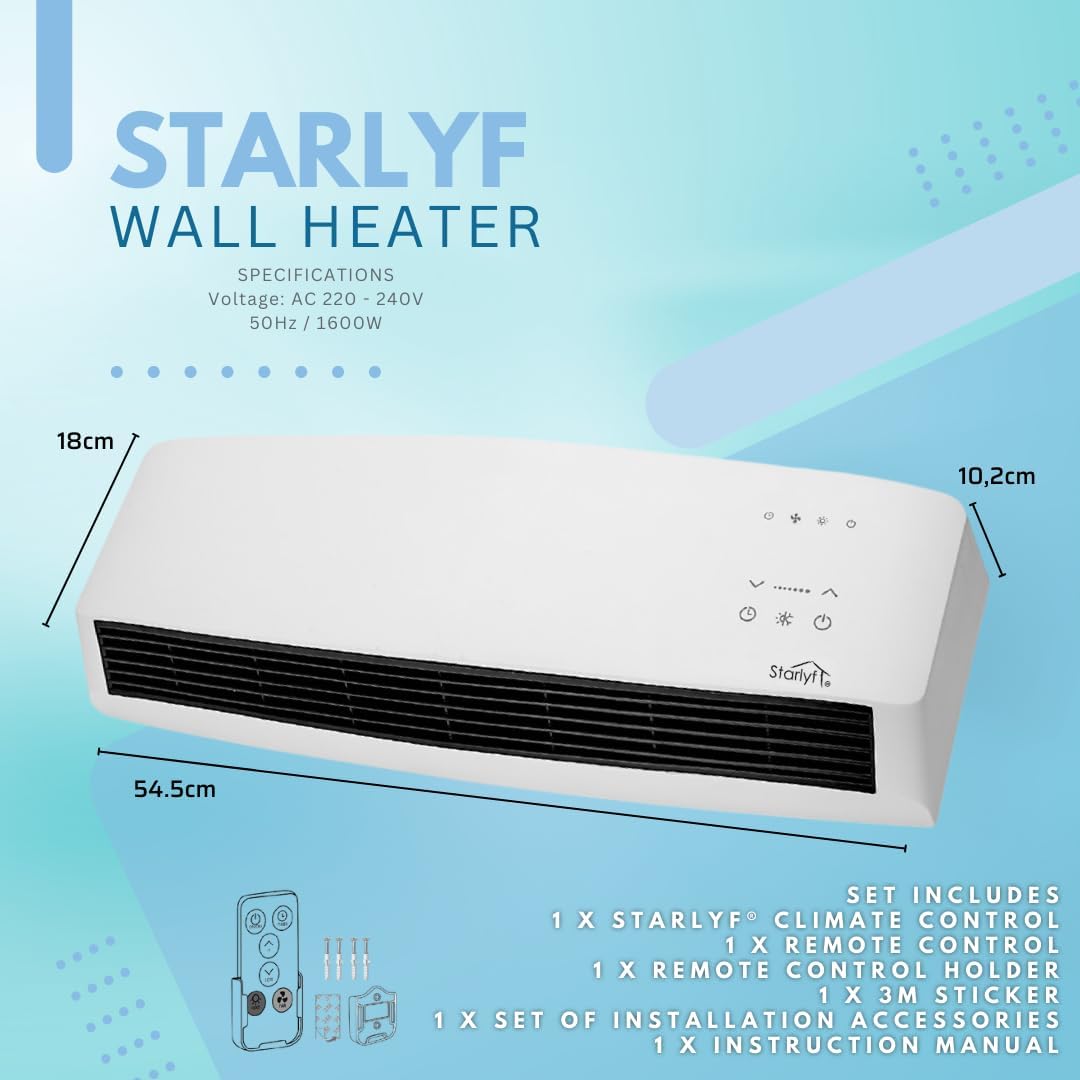 Climatizador Mural 2 en 1 — Ventilación y Calor en un Solo Dispositivo - innovagizmo.com