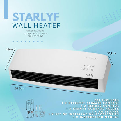 Climatizador Mural 2 en 1 — Ventilación y Calor en un Solo Dispositivo - innovagizmo.com